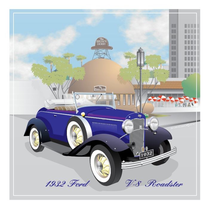 1932 Ford V-8 Roadster at The Brown Derby