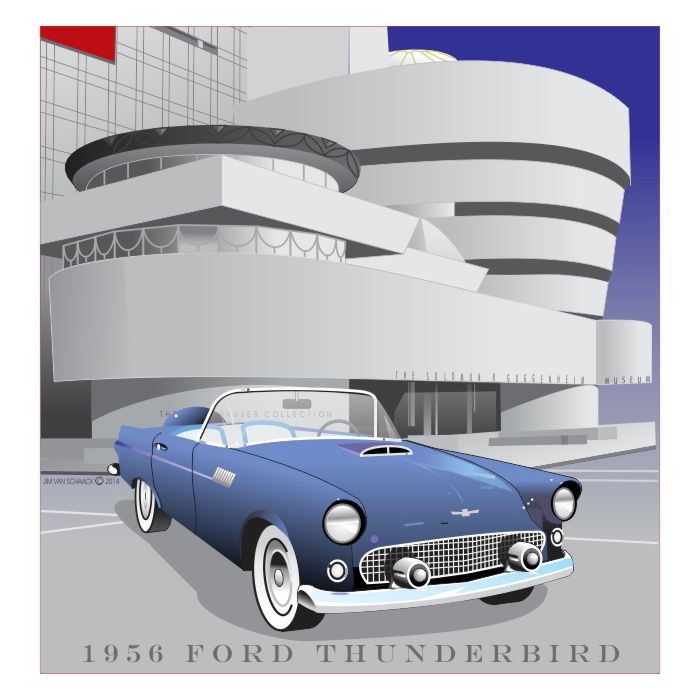 1956 Ford Thunderbird at the Guggenheim